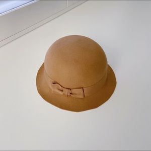 Tan wool felt hat